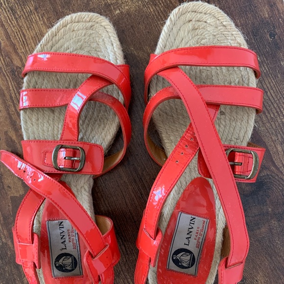 Lanvin 🔥 sandals ❤️‍🔥size 39 US 8.5 Authentic